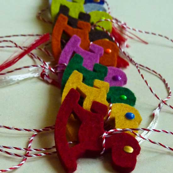 Martisoare fetru - calut