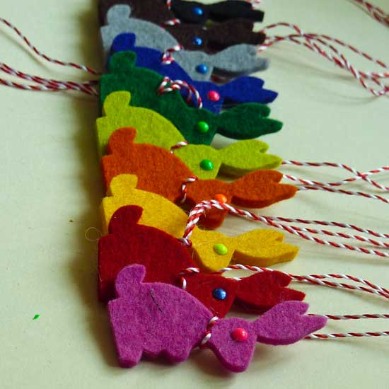 Martisoare fetru - iepurasi