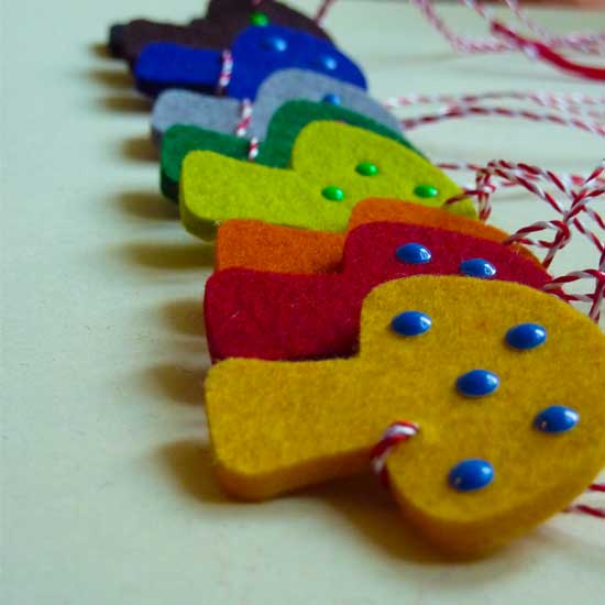 Martisoare fetru - mushroom