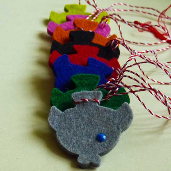 Martisoare fetru - pesti