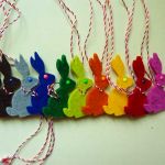 Iepurasi colorati fetru / pasla