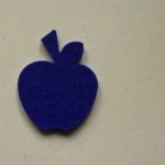 Martisoare fetru / pasla model: mar albastru