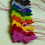 Iepurasi colorati fetru / pasla