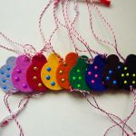 Martisoare - brosa fetru / pasla colorata