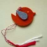 Galerie puisori fetru / pasla portocaliu