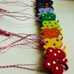 Modele fluturi colorati din pasla