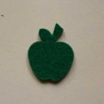 Martisoare fetru / pasla model: mar verde