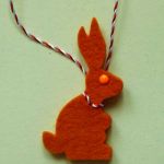 iepuras pasla / fetru portocaliu