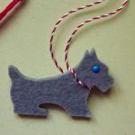 Catel gri din fetru /  pasla 