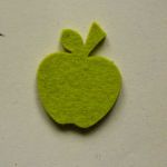 Martisoare fetru / pasla model: mar verde deschis