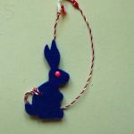 iepuras pasla / fetru albastru